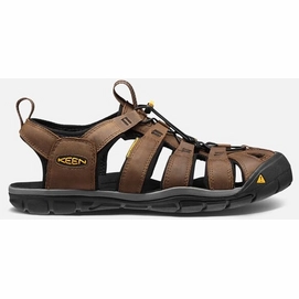 Sandales Keen Men Clearwater CNX Leather Dark Earth Black-Taille 42