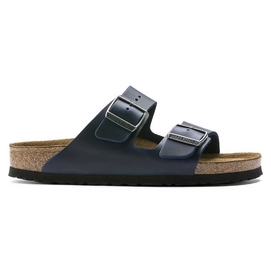 Sandale Birkenstock Arizona Soft Footbed Blue Oiled Leather Regular Unisex-Schuhgröße 38