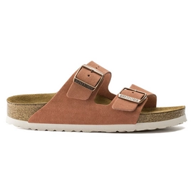Sandale Birkenstock Arizona Suede SF Earth Red Narrow Damen