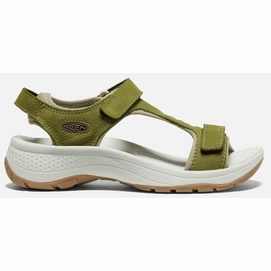 Sandaal Keen Women Astoria West T-Strap Olive Drab Leather WF