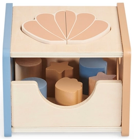 Houten Vormenstoof Jollein Shell Blue