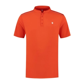 Tennisshirt K Swiss Men Hypercourt Henley Tee 2 Spicy Orange
