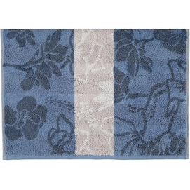 Handdoek Cawö Noblesse Interior Floral Midnight Blue (Set van 3)
