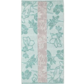 Duschtuch Cawö Noblesse Interior Floral Sea Green