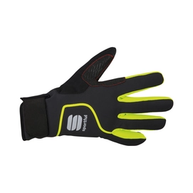 Fietshandschoen Sportful Men Sotto Zero Glove Black Yellow Fluo