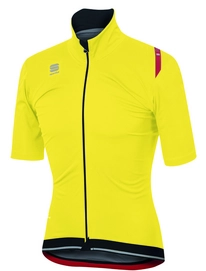 Fietsjack Sportful Women Fiandre Ultimate Short Sleeve Jacket Yellow Fluo