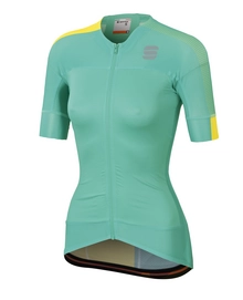 Fietsshirt Sportful Women Bodyfit Pro 2.0 Evo Jersey Miami Green Tweety Yel