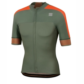 Fietsshirt Sportful Men Bodyfit Pro 2.0 Classics Jersey Dry Green Orange Sdr