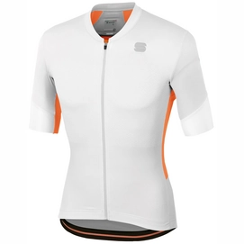 Radtrikot Sportful GTS Jersey White Grey Orange Herren-L