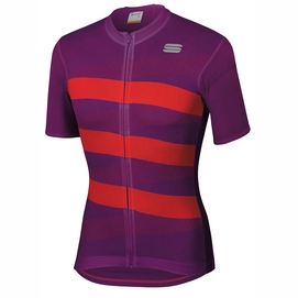 Fietsshirt Sportful Men Team 2.0 Ribbon Jersey Victorian Purple Red