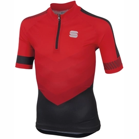 Fietsshirt Sportful Chevron Kid Jersey SS Red Black