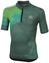 Fietsshirt Sportful Dolomia Kid Jersey SS Dry Green