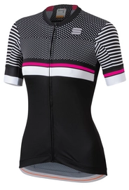 Fietsshirt Sportful Women Diva 2 Jersey Black White Bubble