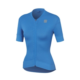Fietsshirt Sportful Women Monocrom Woman Jersey Parrot Blue