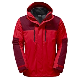 Winterjacke Jack Wolfskin Jasper 3in1 Ruby Red Herren