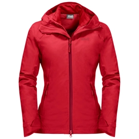 Jacke Jack Wolfskin Aurora Sky 3In1 Red Fire Damen