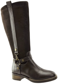 Bottes Femme JJ Footwear Bovey Noir Taille de mollet XL