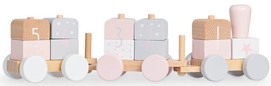 Houten Speelgoedtrein Jollein White/Pink