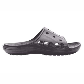 Flache Pantolette Crocs Baya Slide Schwarz