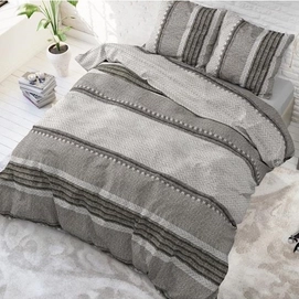 Dekbedovertrek Dreamhouse River Stripe Taupe Katoen