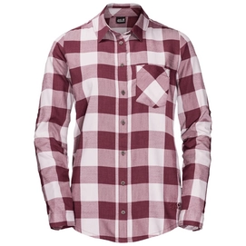 Blouse Jack Wolfskin Women Holmstad Violet Pearl Checks