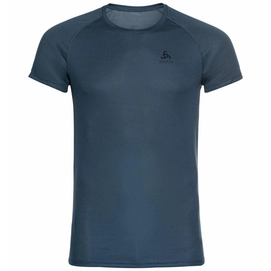 Unterhemd Odlo Crew Neck S/S Active F-Dry Light Blue Wing Teal Herren