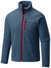 Fleece Columbia Men Fast Trek II Full Zip Dark Mountain Red Element