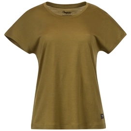 T-Shirt Bergans Urban Wool Tee Olive Green Damen-S