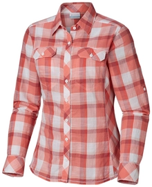 Bluse  Columbia Camp Henry Red Coral Block Damen