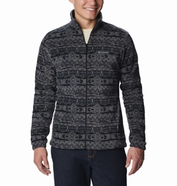 Jas Men Columbia Steens Mountain Printed Jacket Black 80s Stripe Print