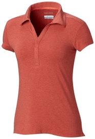 Poloshirt Columbia Shadow Time Red Coral Damen