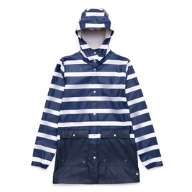 Jas Herschel Supply Co. Women's Rainwear Parka Border Stripe Peacoat