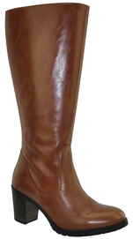 Bottes Femme JJ Footwear Bloomington Cognac Taille de mollet XL