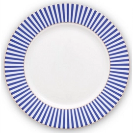 Frühstücksteller Pip Studio Royal Stripes Blue 26,5 cm (6er-Set)
