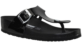 Sandales JJ Footwear Lowell Noir - Largeur de pied H