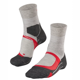 Hardloopsokken Falke RU4 Cushion Women Lightgrey Red