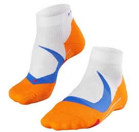 Hardloopsokken Falke RU4 Cushion Short Men White Orange