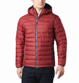 Jas Columbia Men Powder Lite Hooded Red Jasper