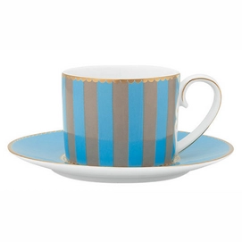 Espressokop Pip Studio Love Birds Blue-Khaki 125 ml
