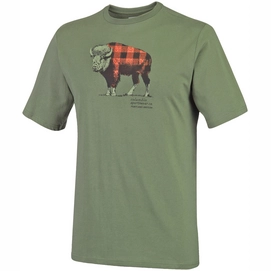 T-Shirt Columbia CSC Check The Buffalo II Short Sleeve Mosstone Herren