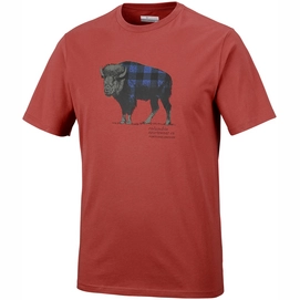 T-Shirt Columbia CSC Check The Buffalo II Short Sleeve Red Element Herren