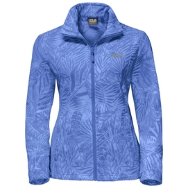 Fleece Jack Wolfskin Women Kiruna Jungle Baja Blue All Over