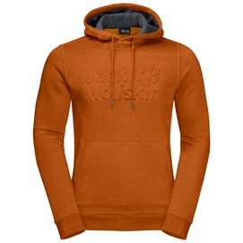 Trui Jack Wolfskin Men Winter Logo Hoody Desert Orange