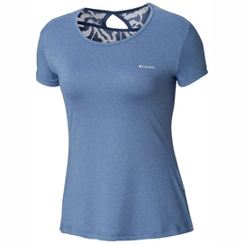 T-Shirt Columbia Women Peak To Point Novelty SS Blue Dusk