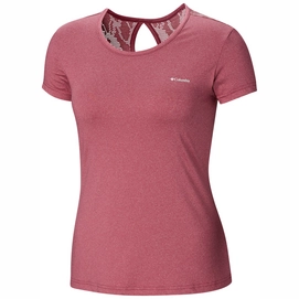 T-Shirt Columbia Women Peak To Point Novelty SS Wine Berry