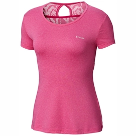 T-Shirt Columbia Womens Peak To Point Novelty SS Haute Pink