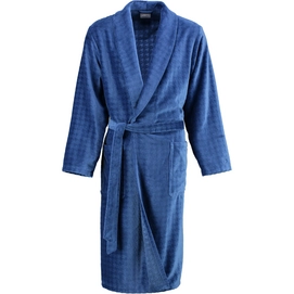 Dressing Gown Cawö 1716 Uni Collar Men Sapphire-50