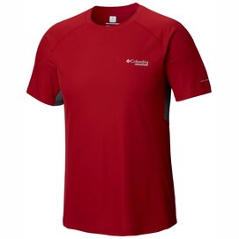 T-Shirt Columbia Titan Ultra Red Velvet Gra Herren