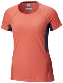 Ondershirt Columbia Women Titan Ultra Short Sleeve Shirt Melonade Astral