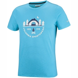 T-Shirt Columbia Nelson Point Graphic Tee Blue Sky Heather Herren